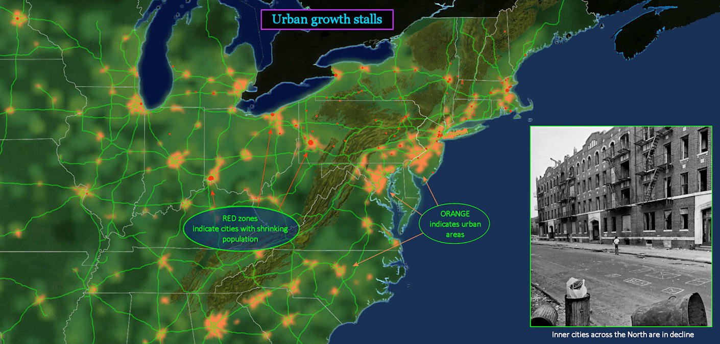 Urban decline, 1970s map
